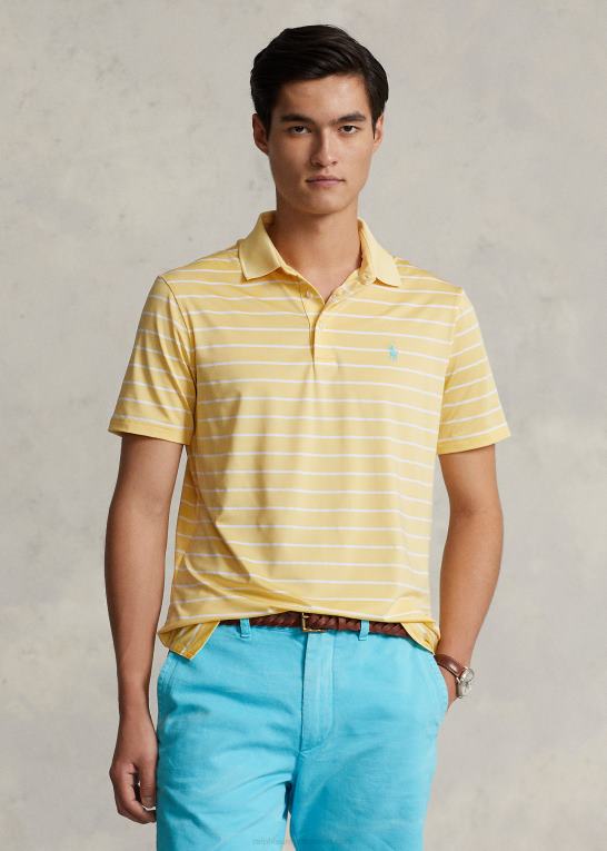 majs gul/hvid Mænd Ralph Lauren klassisk pasform ydeevne poloshirt Z426B684