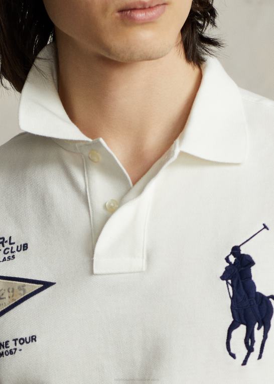 nevis Mænd Ralph Lauren brugerdefineret slank pasform stor pony mesh poloshirt Z426B864