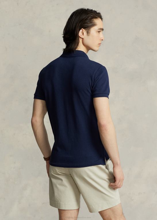 newport flåde Mænd Ralph Lauren brugerdefineret slank pasform stor pony mesh poloshirt Z426B863