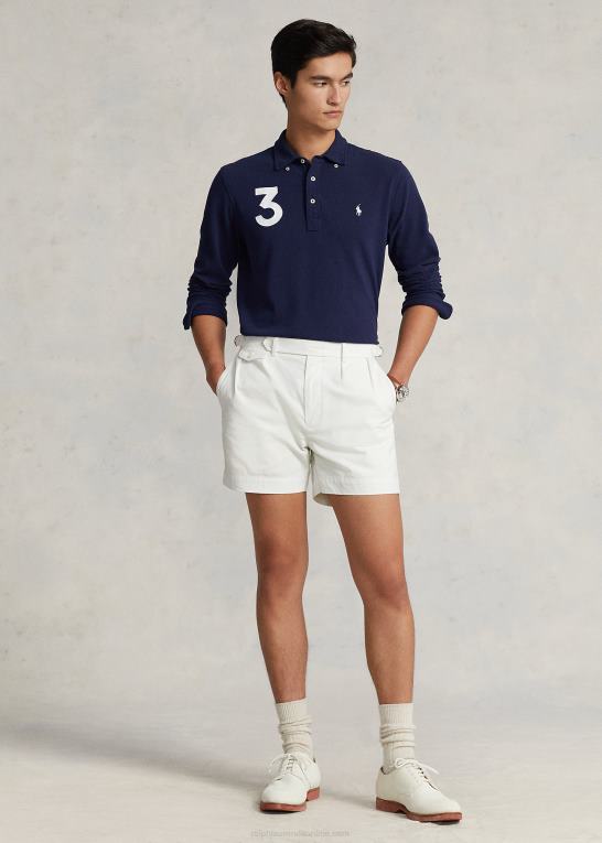 newport flåde Mænd Ralph Lauren klassisk pasform mesh poloshirt Z426B1016