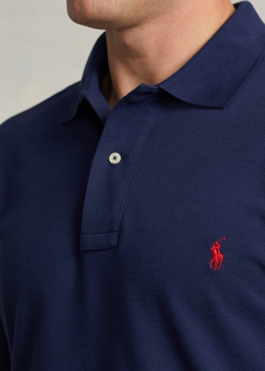 newport flåde Mænd Ralph Lauren mesh langærmet poloshirt Z426B1871