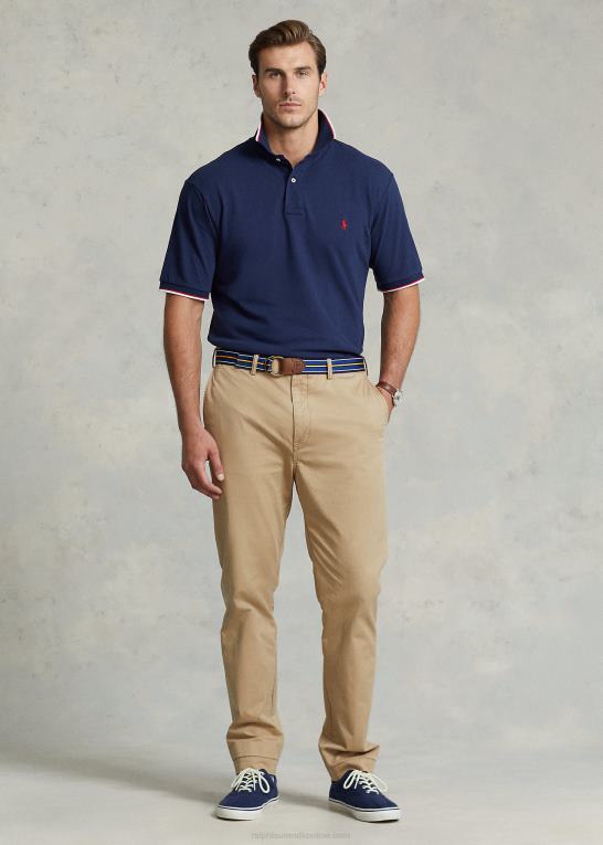 newport flåde Mænd Ralph Lauren mesh poloshirt Z426B1355