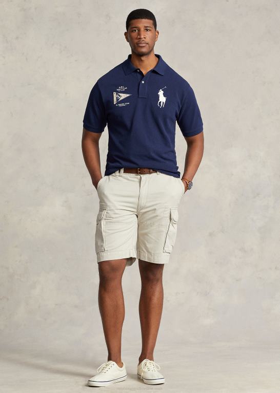 newport flåde Mænd Ralph Lauren stor pony mesh poloshirt Z426B8680