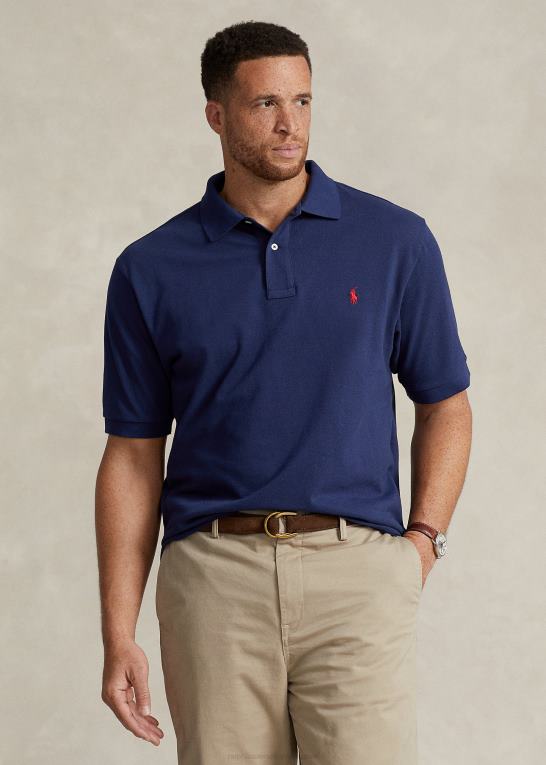 newport navy/rød Mænd Ralph Lauren den ikoniske mesh poloshirt Z426B1817