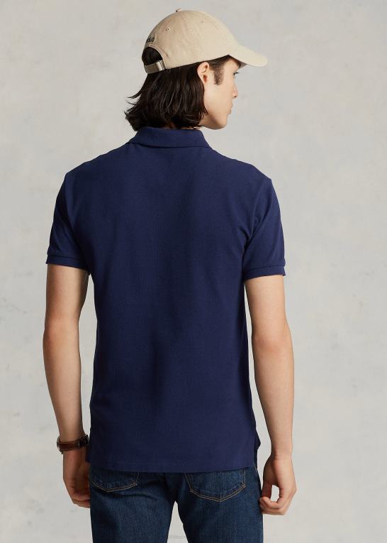 newport navy/rød Mænd Ralph Lauren slim fit mesh poloshirt Z426B5
