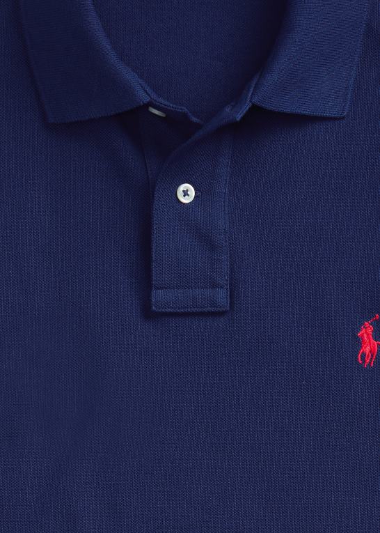 newport navy/rød Mænd Ralph Lauren slim fit mesh poloshirt Z426B5