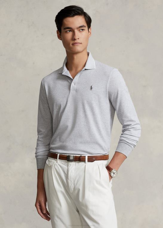 og over lyng Mænd Ralph Lauren custom slim fit birdseye poloshirt Z426B938