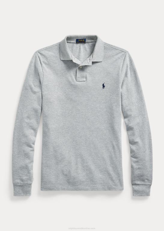 og over lyng Mænd Ralph Lauren mesh langærmet poloshirt alle pasform Z426B152