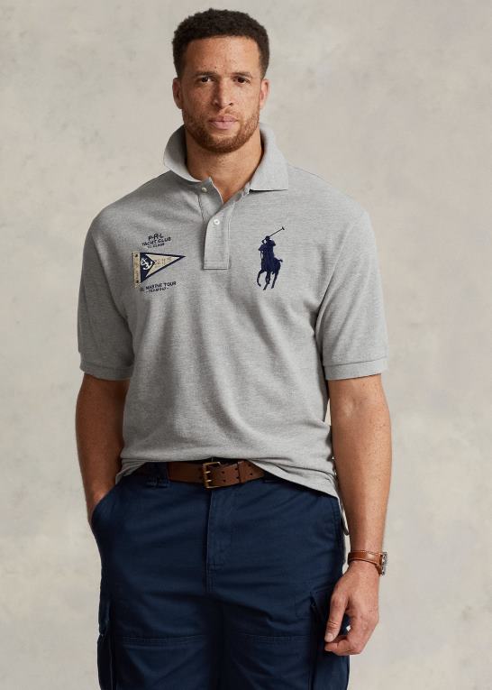 og over lyng Mænd Ralph Lauren stor pony mesh poloshirt Z426B8681