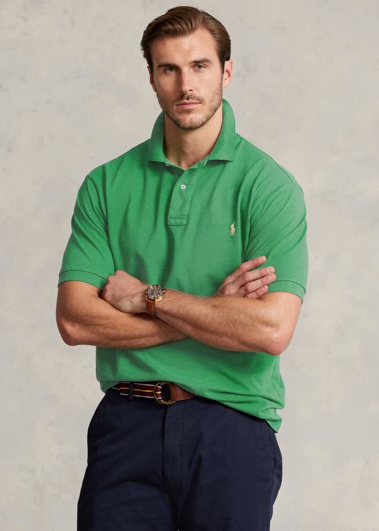 optisk grøn Mænd Ralph Lauren den ikoniske mesh poloshirt Z426B1833