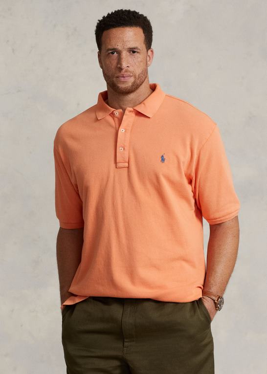 optisk orange Mænd Ralph Lauren spa frotté poloshirt Z426B1472
