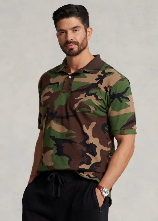 overskydende camo Mænd Ralph Lauren mesh poloshirt Z426B1604