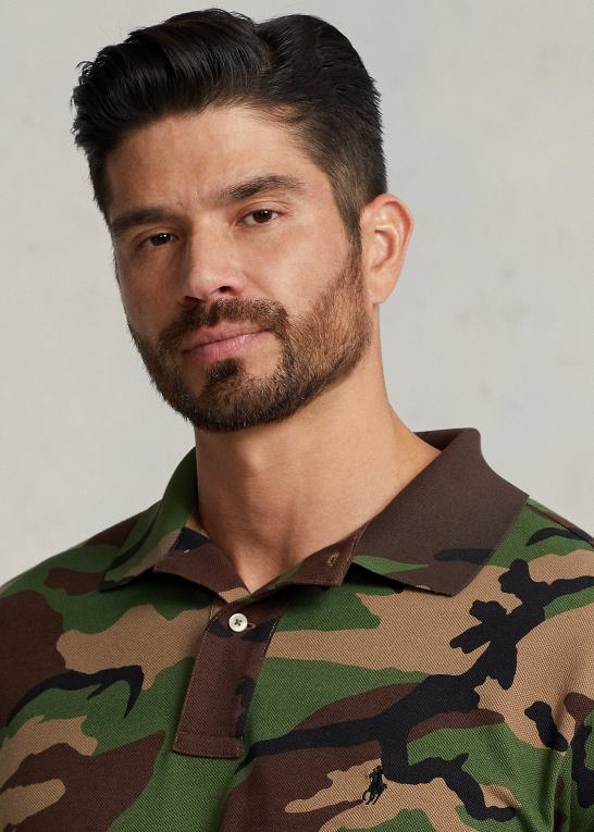 overskydende camo Mænd Ralph Lauren mesh poloshirt Z426B1604