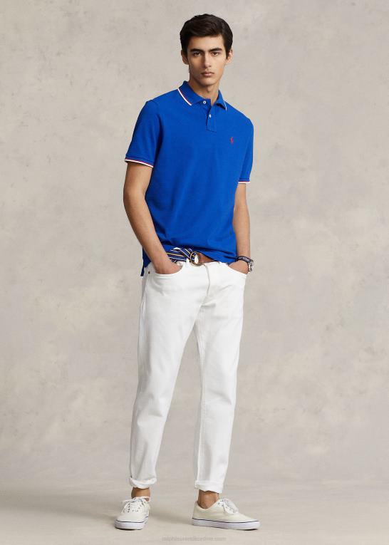 pacific royal Mænd Ralph Lauren klassisk pasform mesh poloshirt Z426B587