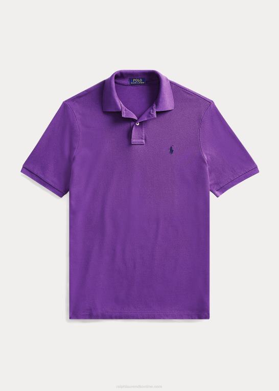 paloma lilla/marineblå Mænd Ralph Lauren slim fit mesh poloshirt Z426B37