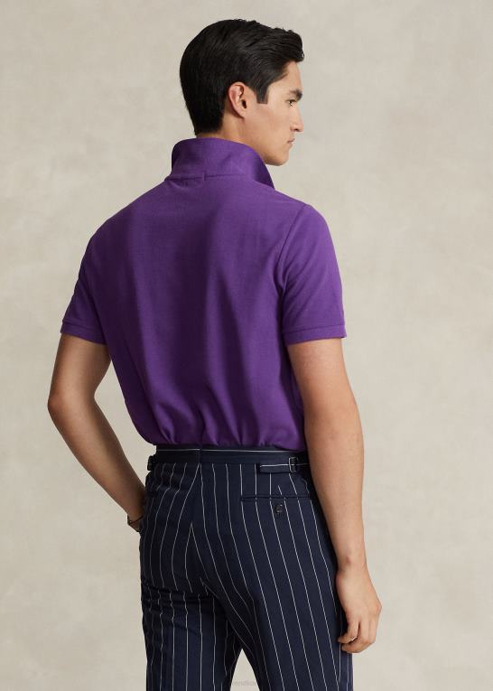 paloma lilla/marineblå Mænd Ralph Lauren slim fit mesh poloshirt Z426B37