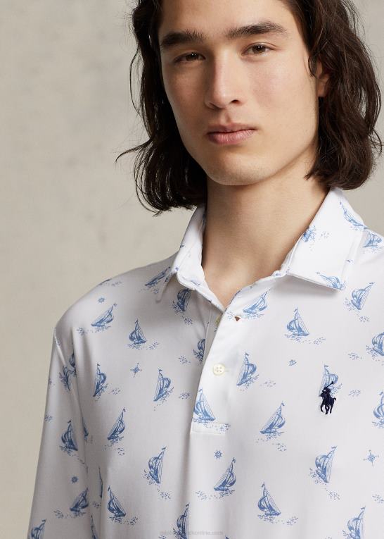 prepster sejlbåde Mænd Ralph Lauren klassisk pasform ydeevne poloshirt Z426B1153