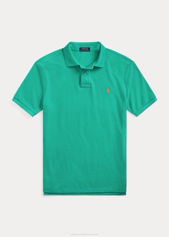 primær grøn Mænd Ralph Lauren slim fit mesh ny poloshirt Z426B28