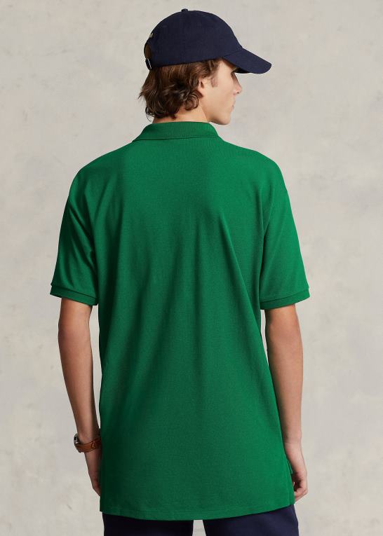 primær grøn Mænd Ralph Lauren stor pasform logo mesh poloshirt Z426B708