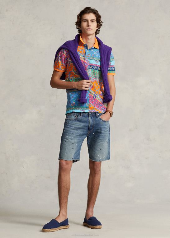 provencalsk medaljon Mænd Ralph Lauren mesh poloshirt med klassisk pasform Z426B352
