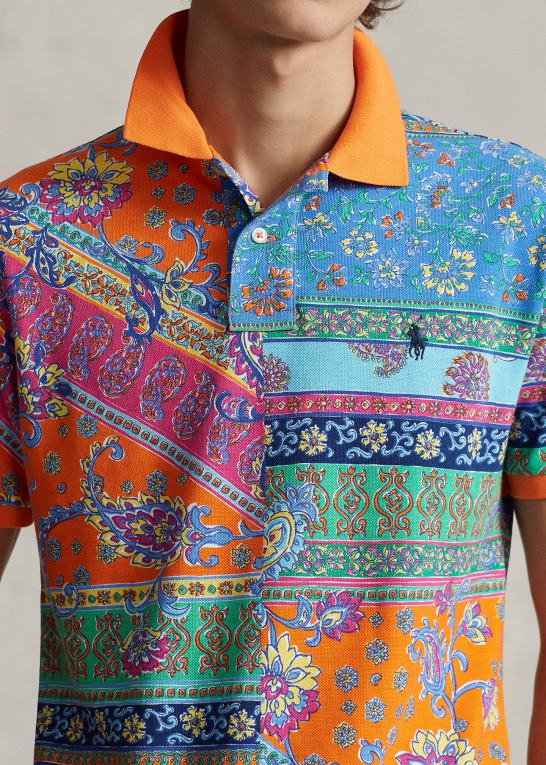 provencalsk medaljon Mænd Ralph Lauren mesh poloshirt med klassisk pasform Z426B352