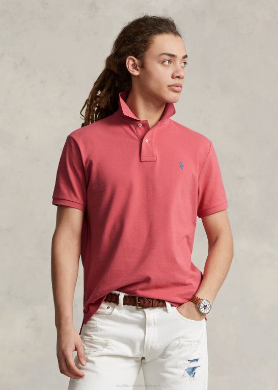 rød himmel Mænd Ralph Lauren slim fit mesh casual/working poloshirt Z426B41