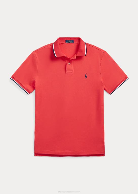 røde rev Mænd Ralph Lauren klassisk pasform mesh poloshirt Z426B585