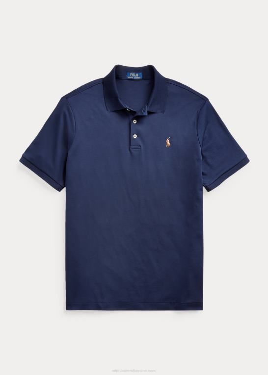 raffineret flåde Mænd Ralph Lauren blød bomulds poloshirt - alle passer Z426B188