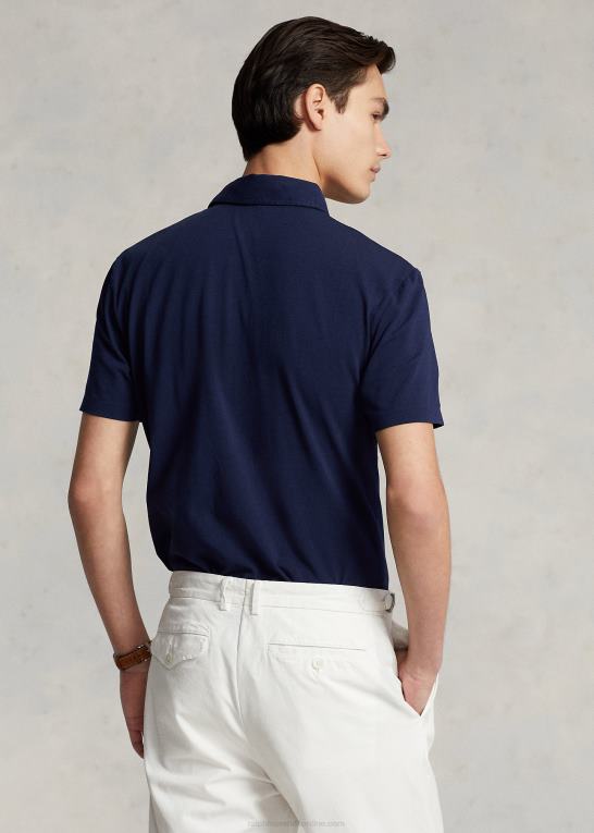 raffineret flåde Mænd Ralph Lauren brugerdefineret slim fit performance poloshirt Z426B1116