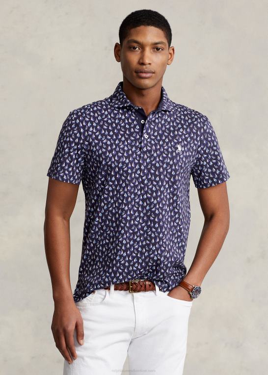 raffineret flåde Mænd Ralph Lauren brugerdefineret slim fit performance poloshirt Z426B1190