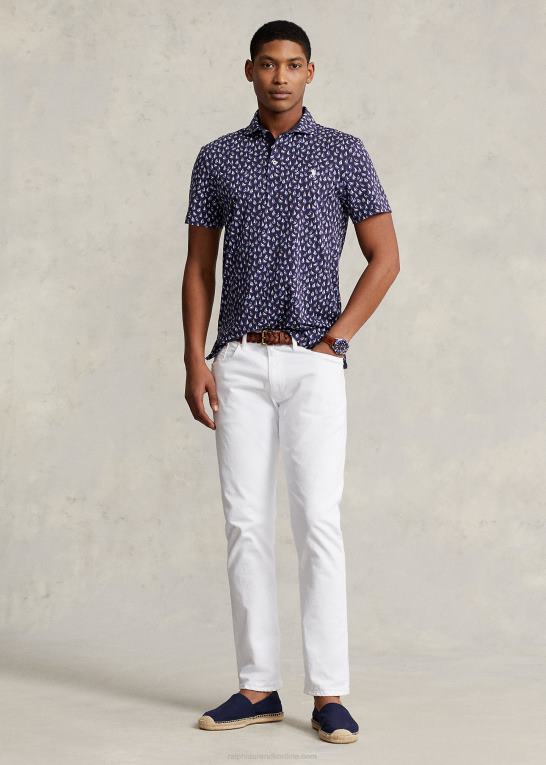 raffineret flåde Mænd Ralph Lauren brugerdefineret slim fit performance poloshirt Z426B1190