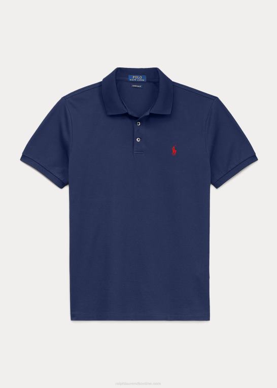 raffineret flåde Mænd Ralph Lauren brugerdefineret slim fit poloshirt i stretch mesh Z426B527