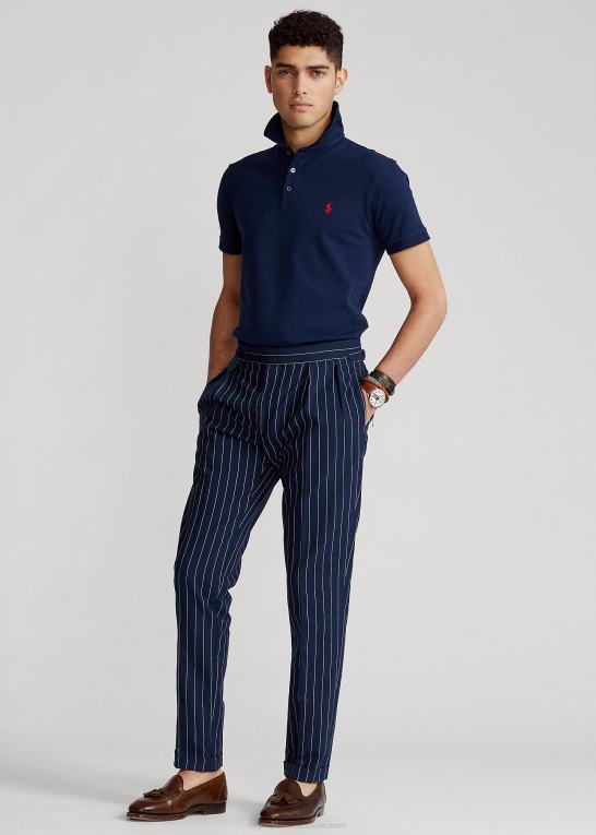 raffineret flåde Mænd Ralph Lauren brugerdefineret slim fit poloshirt i stretch mesh Z426B527