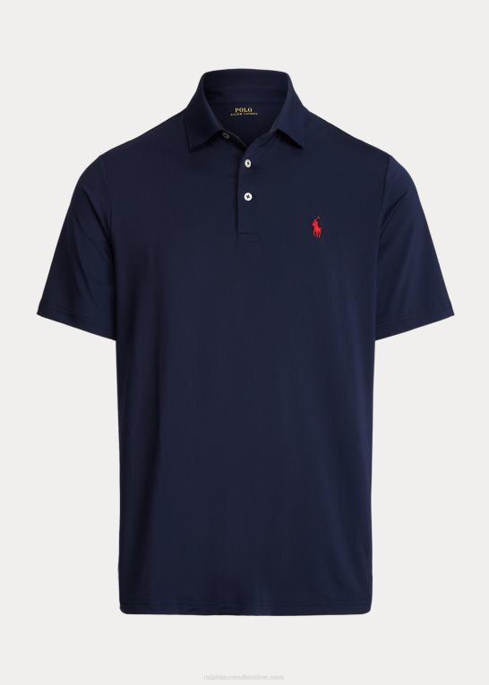 raffineret flåde Mænd Ralph Lauren klassisk pasform ydeevne poloshirt Z426B359