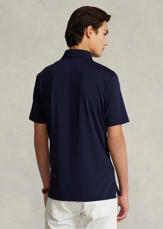 raffineret flåde Mænd Ralph Lauren klassisk pasform ydeevne poloshirt Z426B359