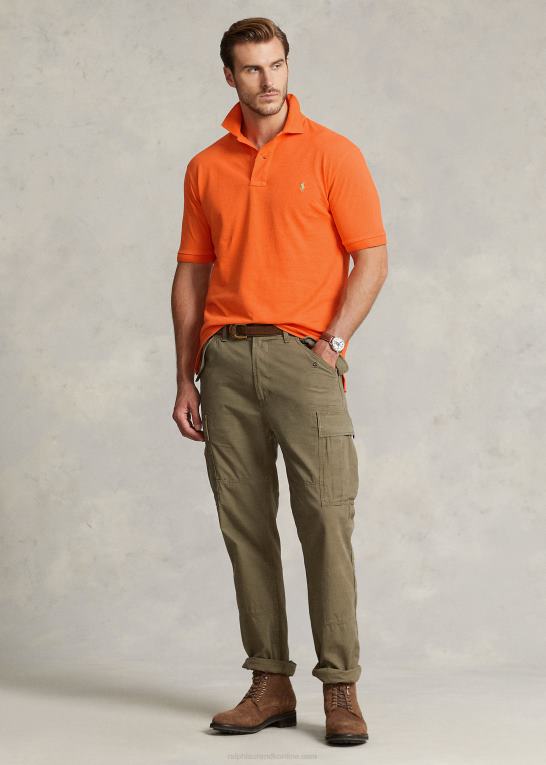 resort orange Mænd Ralph Lauren den ikoniske mesh poloshirt Z426B1823