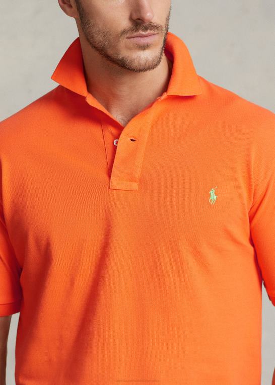 resort orange Mænd Ralph Lauren den ikoniske mesh poloshirt Z426B1823