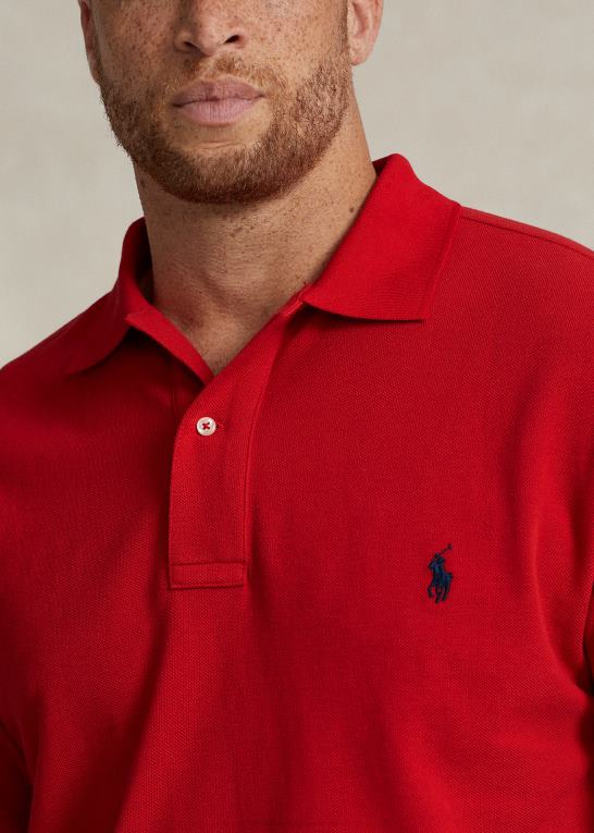 rl2000 rød Mænd Ralph Lauren den ikoniske mesh poloshirt Z426B1822