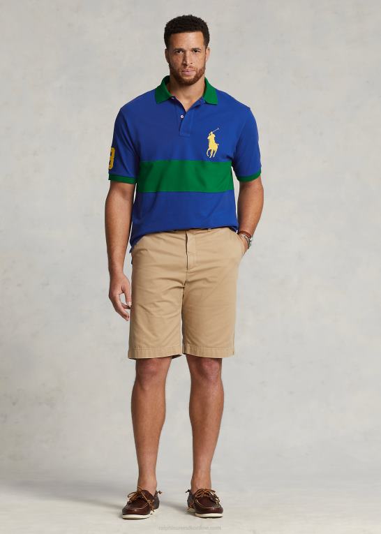 safir/primær grøn Mænd Ralph Lauren stor pony mesh poloshirt Z426B1631