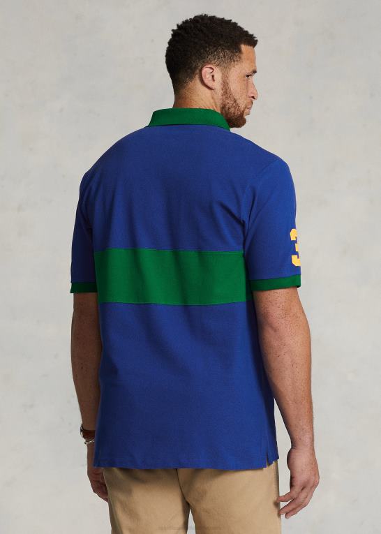 safir/primær grøn Mænd Ralph Lauren stor pony mesh poloshirt Z426B1631
