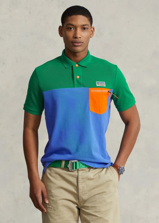safir stjerne multi Mænd Ralph Lauren klassisk pasform mesh utility poloshirt Z426B8454