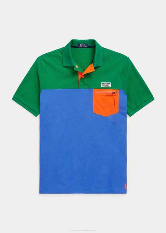 safir stjerne multi Mænd Ralph Lauren klassisk pasform mesh utility poloshirt Z426B8454