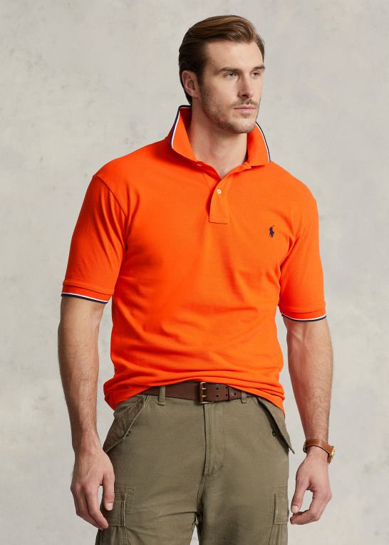 sejler orange Mænd Ralph Lauren mesh poloshirt Z426B1354