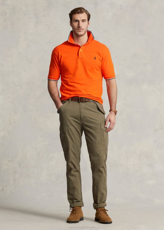 sejler orange Mænd Ralph Lauren mesh poloshirt Z426B1354