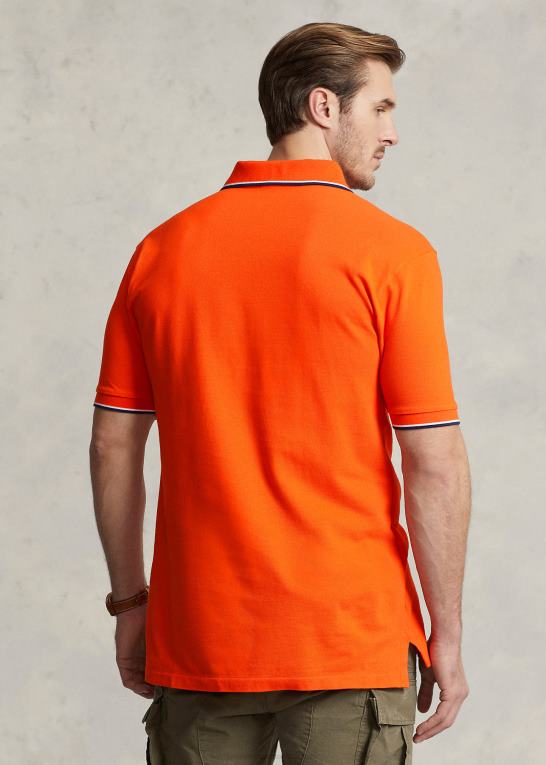 sejler orange Mænd Ralph Lauren mesh poloshirt Z426B1354