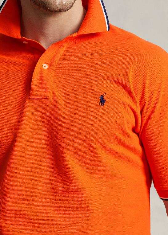 sejler orange Mænd Ralph Lauren mesh poloshirt Z426B1354