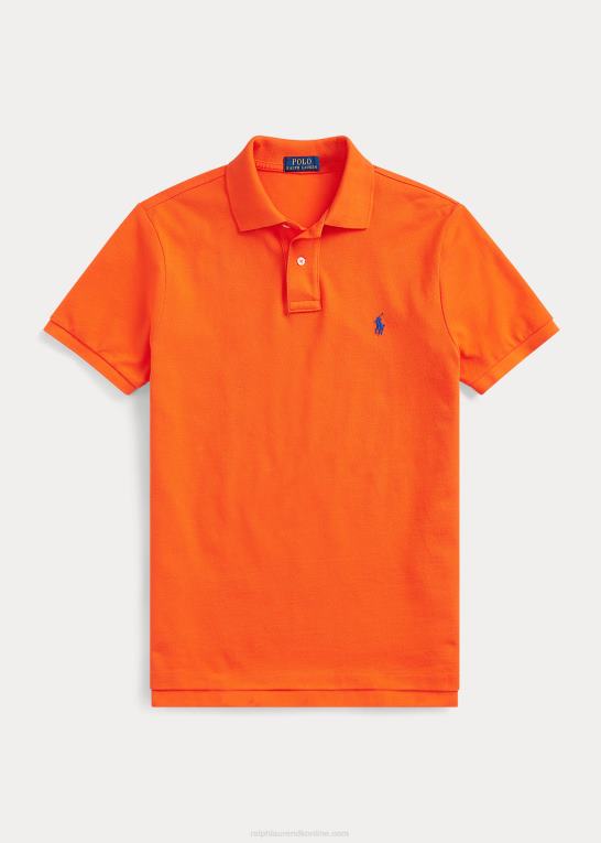 sejler orange/kongelig Mænd Ralph Lauren slim fit mesh poloshirt Z426B8360