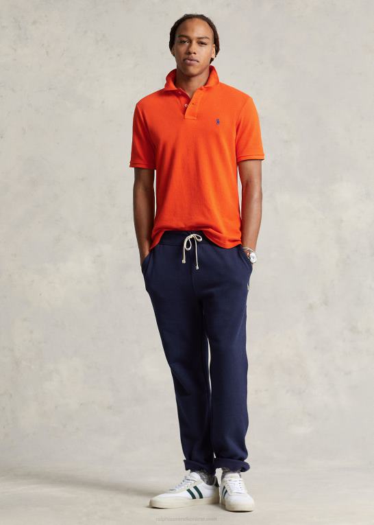 sejler orange/kongelig Mænd Ralph Lauren slim fit mesh poloshirt Z426B8360