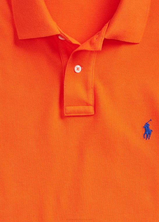 sejler orange/kongelig Mænd Ralph Lauren slim fit mesh poloshirt Z426B8360