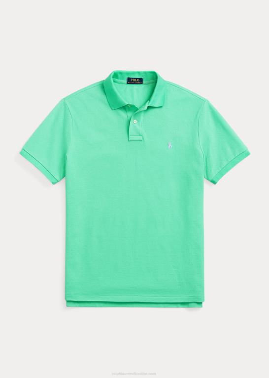 solnedgang grøn Mænd Ralph Lauren slim fit mesh behagelig poloshirt Z426B20